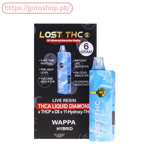 Lost THC THCA Liquid Diamond Disposable _ 6g In Pakistan