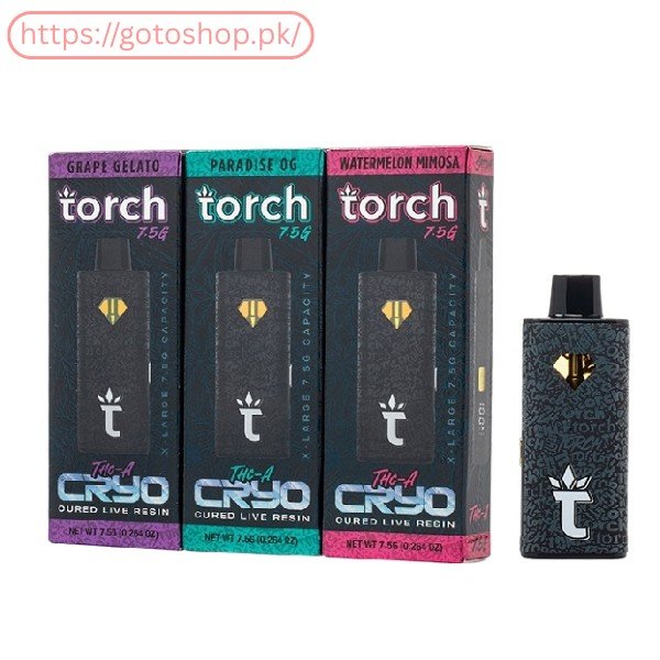 Torch THC-A Cryo Cured Live Resin Disposable 7.5G In Pakistan